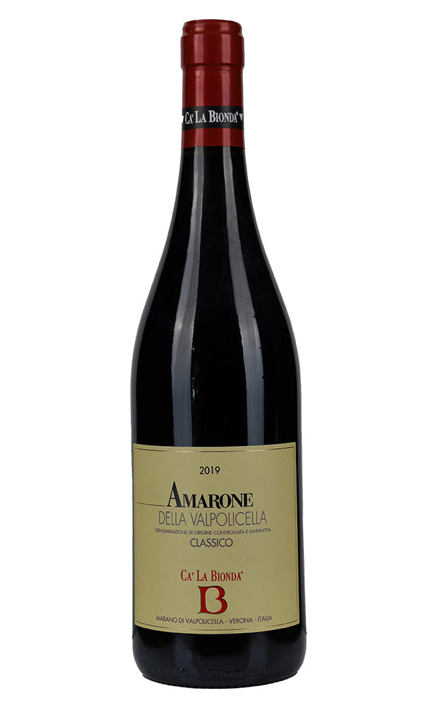 Ca' La Bionda Amarone della Valpolicella Classico DOCG 2019 750ml from Prism Fine Wine