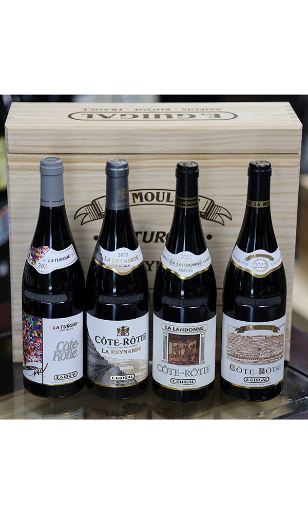E. Guigal Cote Rotie La Landonne - La Turque - La Mouline La Reynarde Assortment 2022 750ml per bottle from Prism Fine Wine