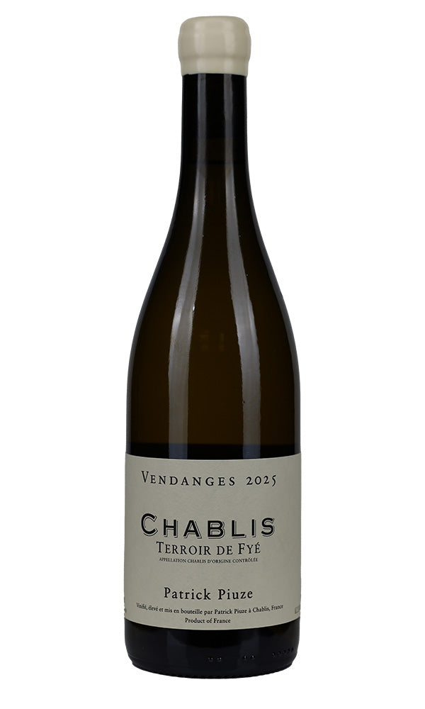 Patrick Piuze Terroir de Fye Chablis 2025 750ml from Prism Fine Wine