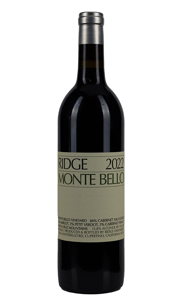 Ridge Vineyards Monte Bello 2022 750ml from Prism Fine Wine